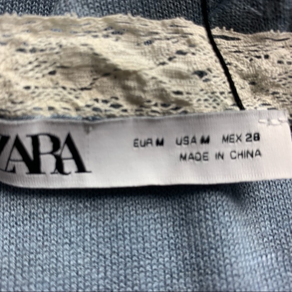 🆕Size M-Zara Women Blue Pullover Sweater - Picture 4 of 6
